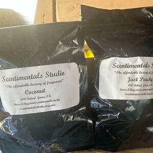 Scentimentals Studio Coconut and Just Peachy Fragrance Packs
